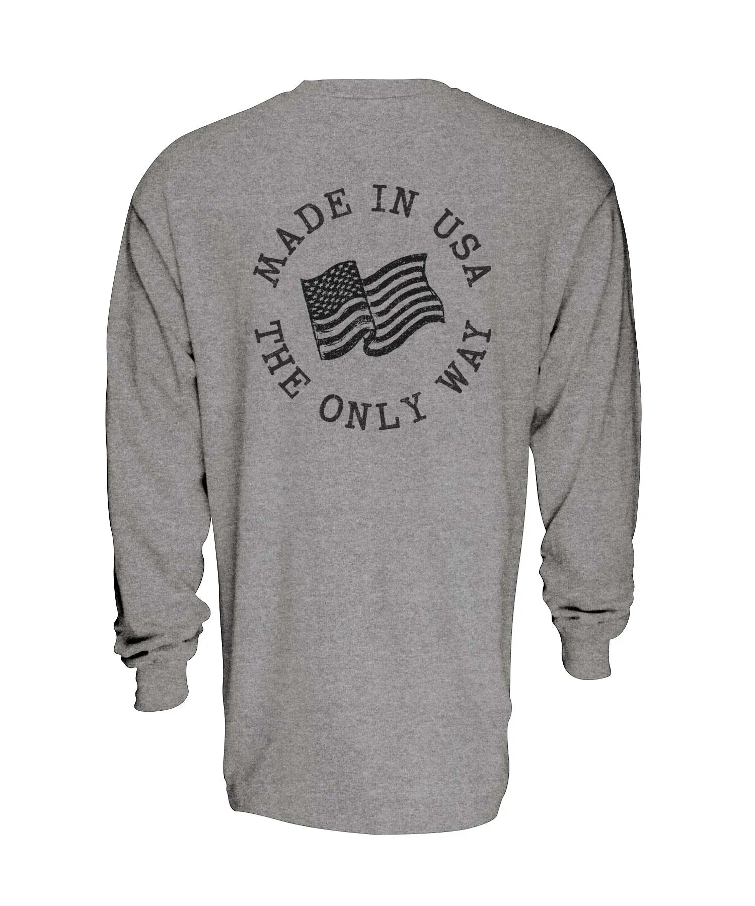 USA the Only Way Long Sleeve Graphic T-Shirt TTycoon
