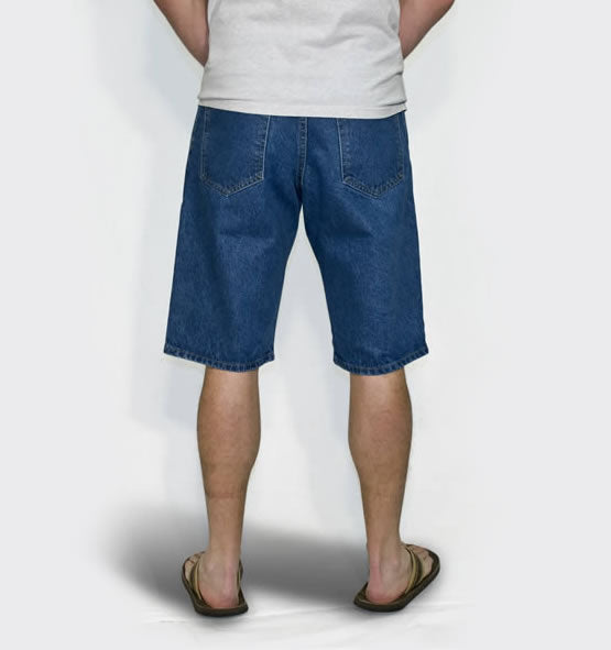 Men's Regular 5-Pocket Stretch Jean Short - Medium Stonewash